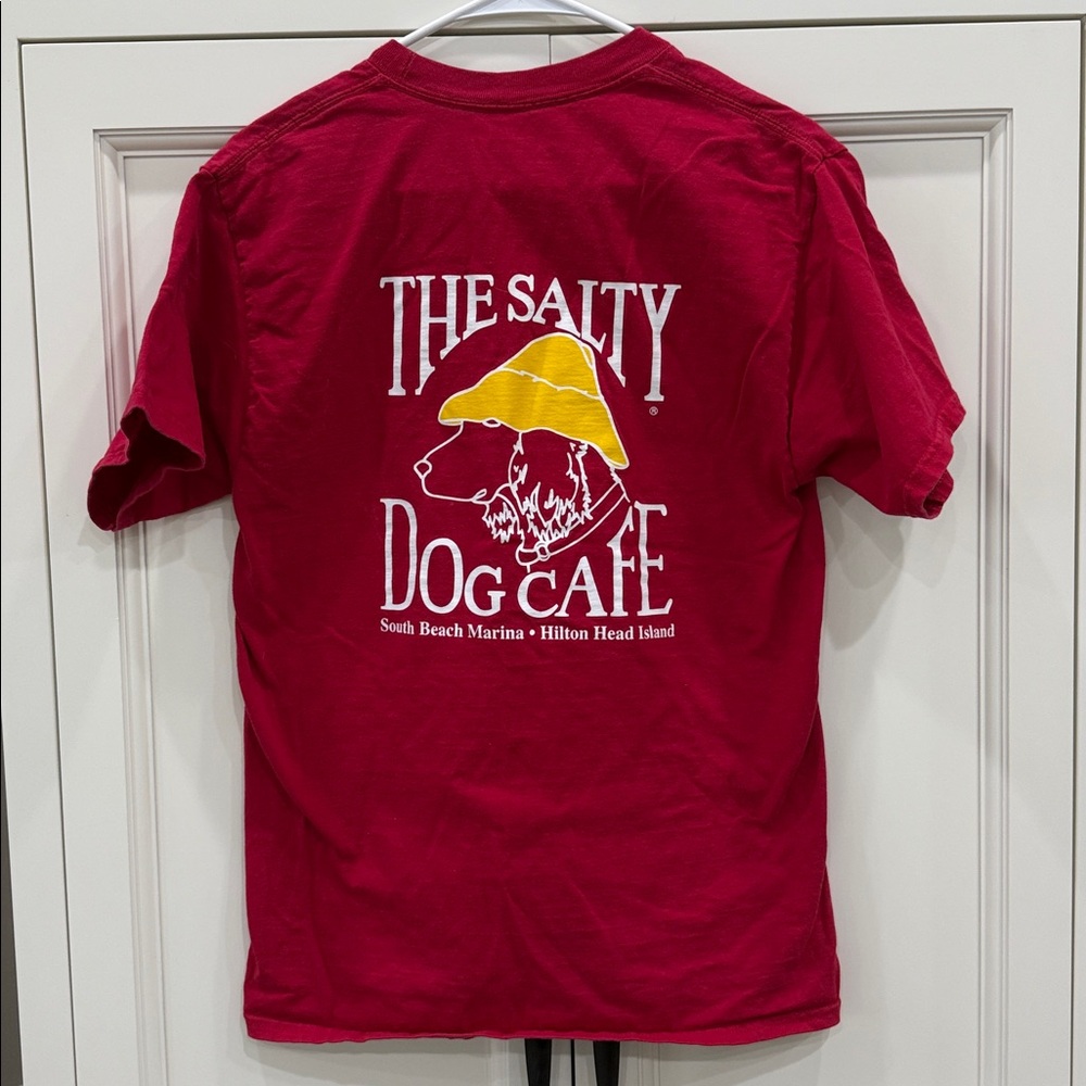 The Salty Dog Cafe Hilton Head Island Red Graphic Short Sleeve T-shirt Medium